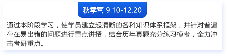 考研全年集训营收费